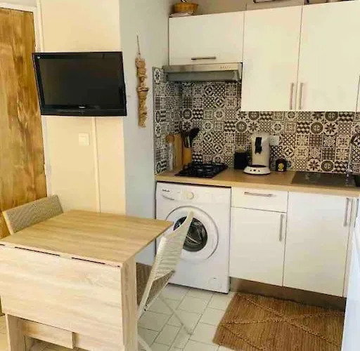 Daire T2 Climatise A 1 Min Mer, Balcon, Piscine