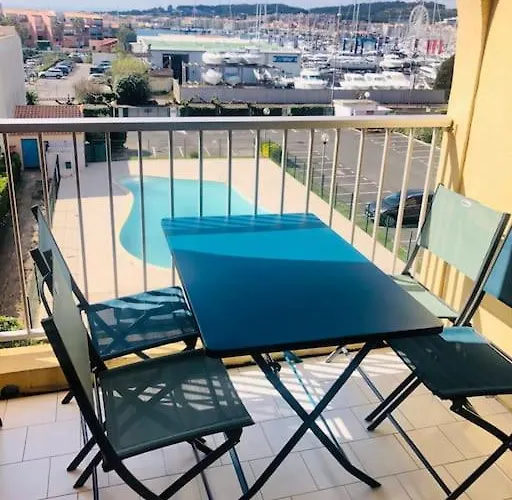 T2 Climatise A 1 Min Mer, Balcon, Piscine Daire Agde